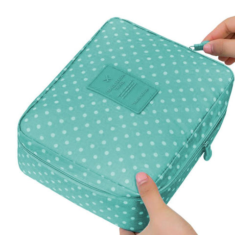 Travel Multi Pouch Cosmetic Bag Light Green