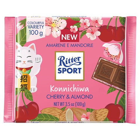 Ritter Sport Konnichiwa  Cherry& Almond 100g