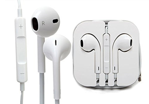 Comfort Fit In-Ear Headphones White Earphones 3.5mm Audio Jack