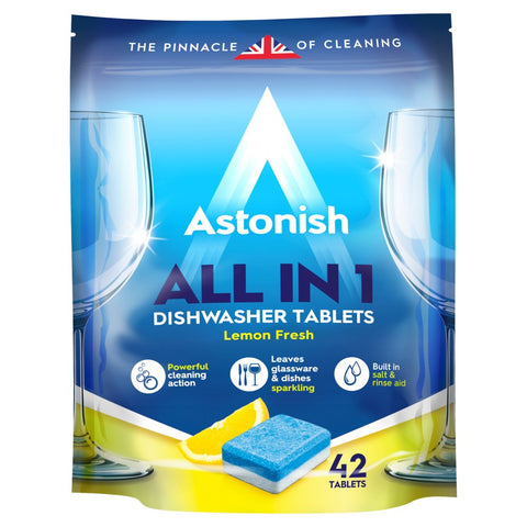 Astonish Dishwasher Tablets Lemon Fresh 42 Tablets