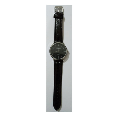 Men's Stylish Watch With High Quality Leather Straps Black - Wrist Watch For Boys High Quality