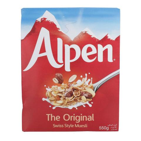 Alpen Cereal Original Swiss Style Muesli 550 Gm