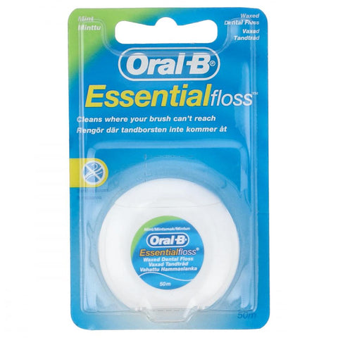 Oral-B Essential Floss Waxed Dental Floss 50M