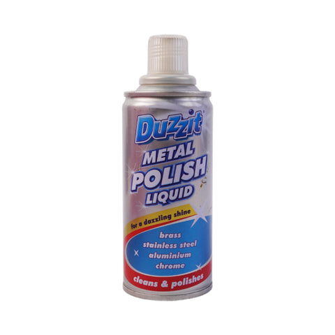 Duzzit Metal Polish Liquid Clean And Polishes 120 Ml