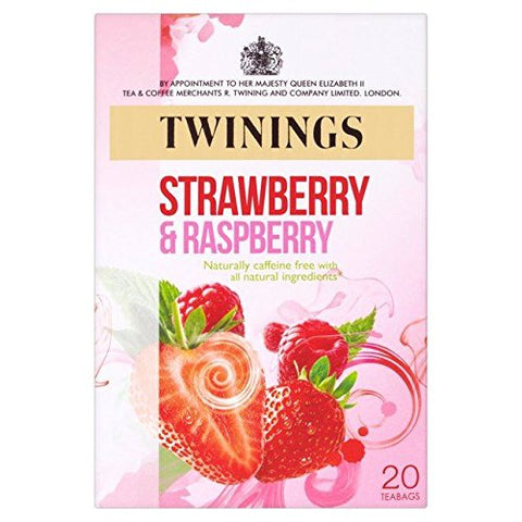 Twinings Strawberry & Raspberry 20 Tea Bags 40g