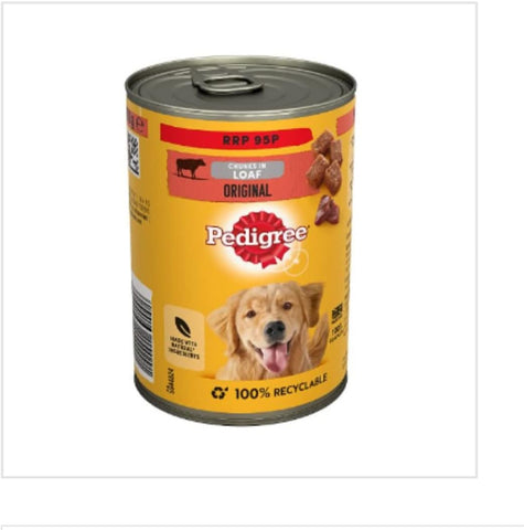 Pedigree Dog Food Beef In Jelly Tin 400g