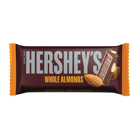 Hersheys Whole Almond Chocolate Bar 100g