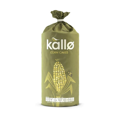 Kallo Foods Organic Corn Cakes Thin Slightly Salted 130g