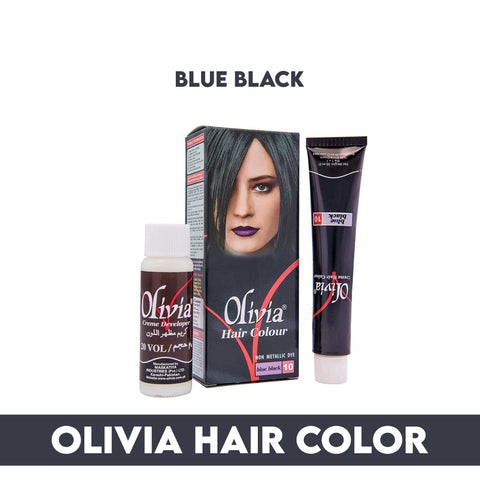 Olivia Hair Colour - Blue & Black