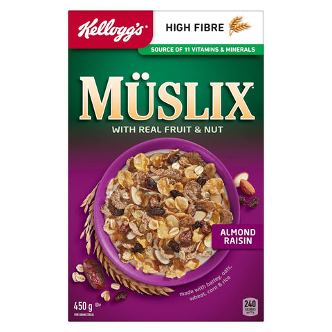 Kelloggs Muslix Almond Raisin 450g