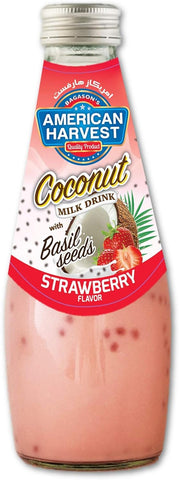 American Harvest Basil Seed Drink Strawberry 290ml