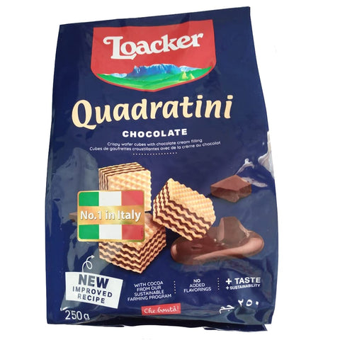 Loacker Wafer Quadratini Chocolate 250g