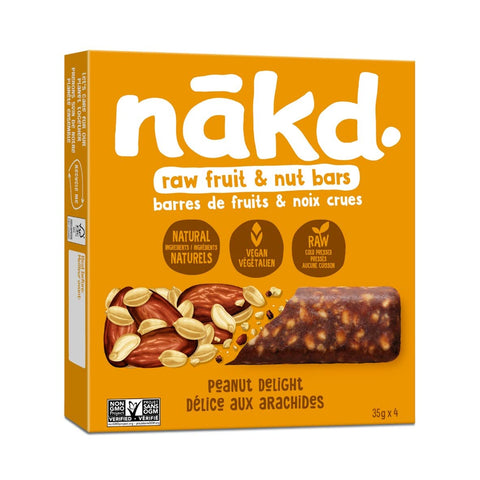 Nakd Peanut Delight Fruit & Peanut Bars 4 x 35g