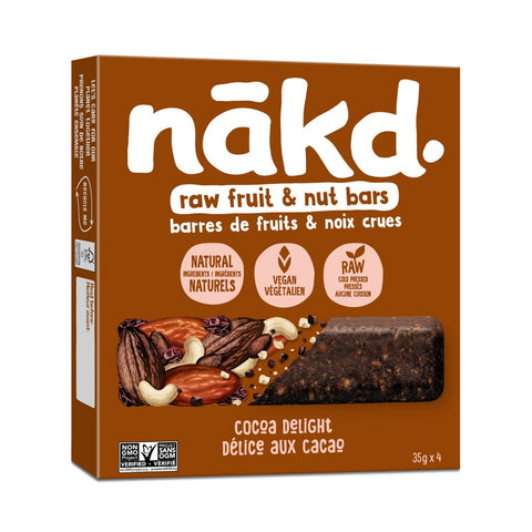 Nakd Chocolate Bar  Raw Fruit & Nut Bars Cocoa