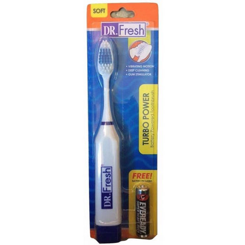 Dr Fresh Toothbrush Turbo Battery Operated