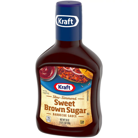 Kraft Barbecue Sauce & Dip Sweet Brown Sugar 18oz 510g