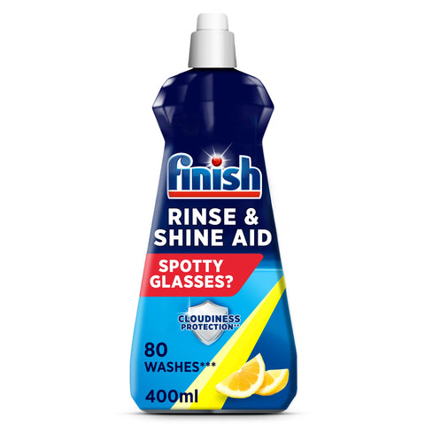 Finish Dishwasher Liquid Rinse & Shine Aid Lemon 400ml