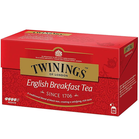 Twinings English Breakfast 25 Tea Bags 50g