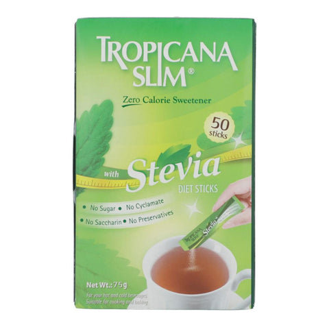 Tropicana Slim Sweetener Stevia Diet Stick 50S 75 Gm