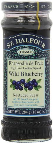 St Dalfour Jam Wild Blueberry 284g