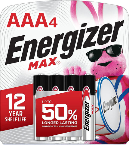 Energizer Max AAA Batteries 4 Pack