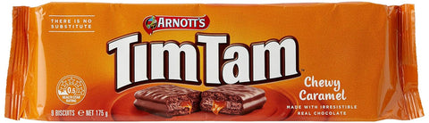 Arnotts Tim Tam Chewy Caramel Chocolate Biscuit, 175g