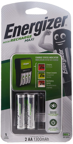 Energizer Recharge Maxi Charger 2Aa 1300Mah