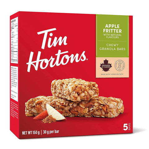 Tim Hortons Granola Bar Apple Fritter 5 Bar 150g