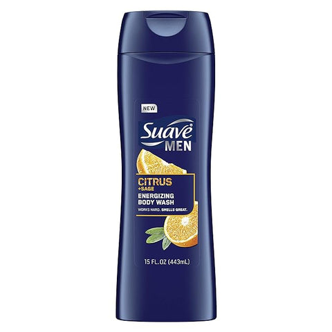 Suave Men Citrus Sage Energizing Body Wash