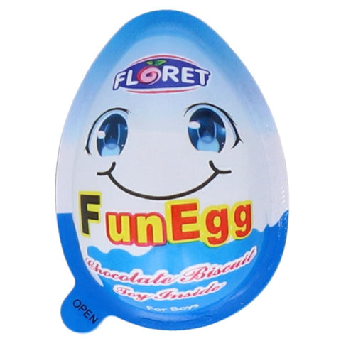 Floret Fun Egg Chocolate Biscuit Toy Inside For Boys