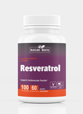 Resveratrol Supports Cardiovascular 100Mg 60 Veg Capsules