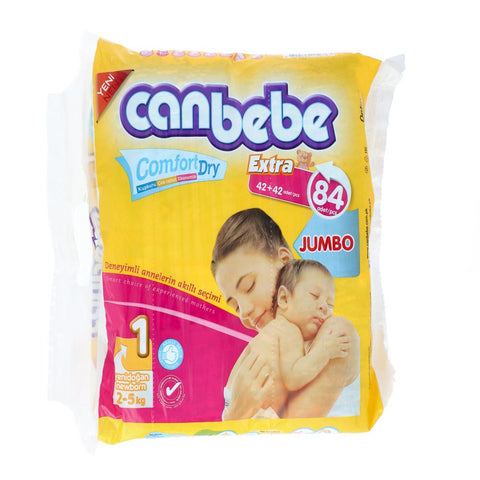 Canbebe Comfort Dry Jumbo For New Born 2-5 Kg 84 Diapers