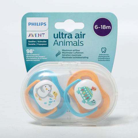 Philips Avent Baby Soother Ultra Air Animals 6-18M