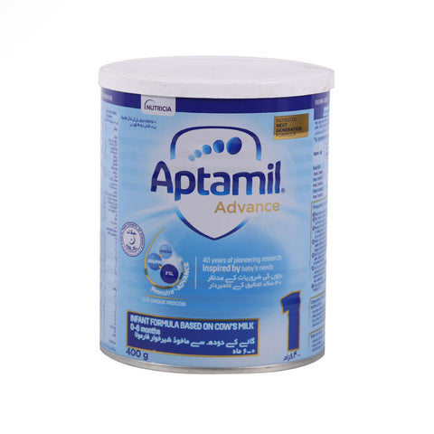 Aptamil Advance Milk Powder Stage 1 Tin 400 Gm