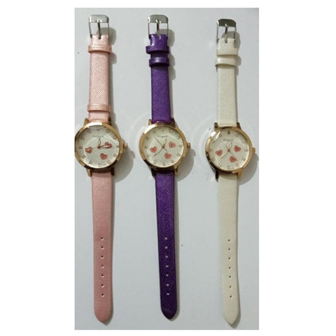 Girl's New Stylish Watch With High Quality Straps Wrist Watch For Girls/Womens High Quality Watch Pack Of 3