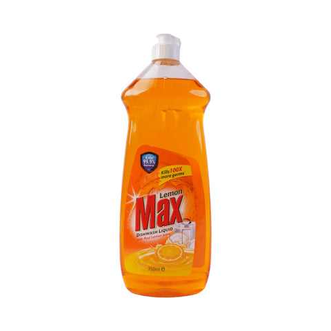 Lemon Max Dishwash Liquid Antibacterial 750 Ml