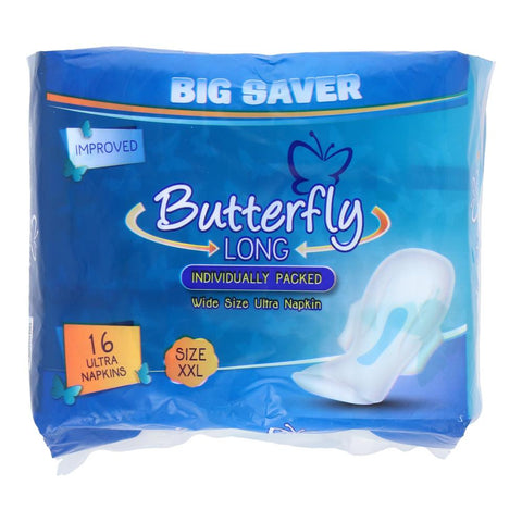 Butterfly Sanitary Napkins Ultra Xxl Size 16 Pcs