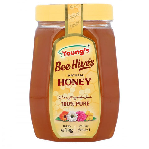 Youngs Bee Hives Natural Honey  1Kg