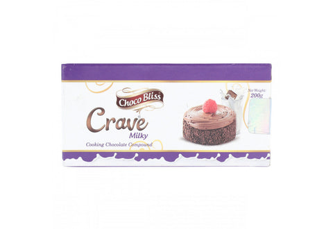 Choco Bliss Crave Milky Cooking Chocolate 200g