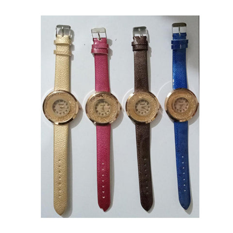 Girl's New Fancy Stylish Watch With High Quality Straps Wrist Watch For Girls/Womens High Quality Watch Pack Of 4