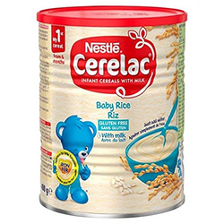Nestle Cerelac Rice With Milk Tin Stage 1 400 Gm