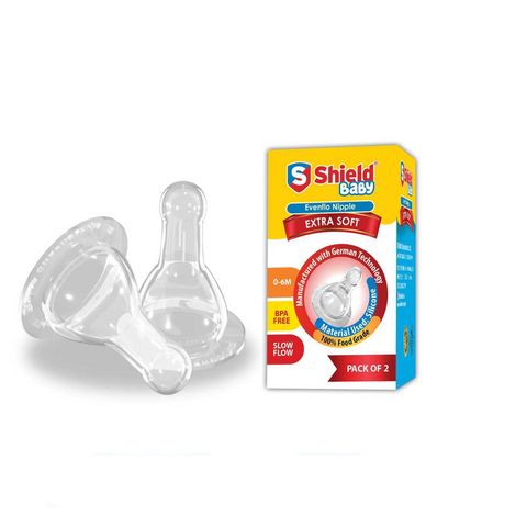 Sheild Nipple Extra Soft 0-6M 2Pc