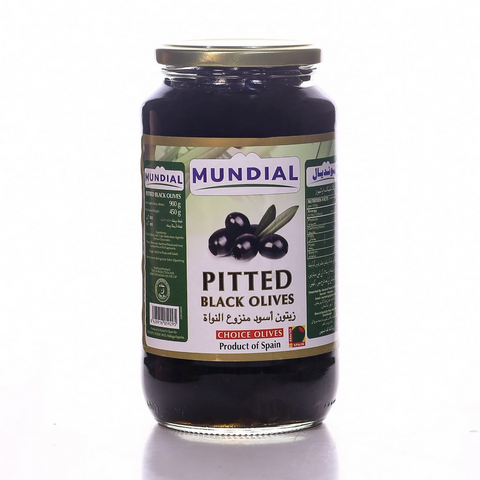Mundial Olives Black Pitted 900 Gm
