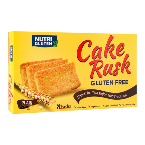 Nutri Gluten Free Cake Rusk Plain 165 Gm