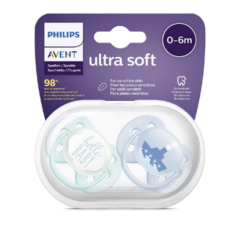 Philips Avent Baby Soother Ultra Soft 0-6M Scf222/01