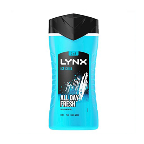 Lynx Shower Gel Ice Chill 3In1 All Day Fresh 225 Ml