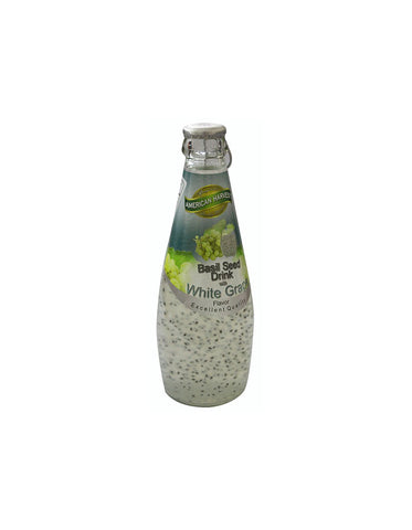 American  Harvest Basil seed drink with White Grape 290ml