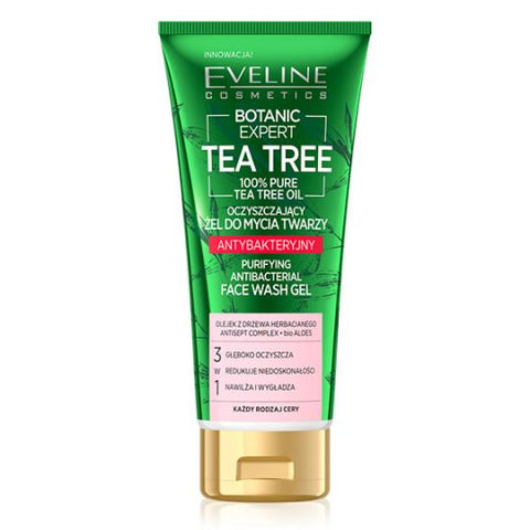 Botanic Expert 100% Tea Tree Oil Purifying Antibacterial Face Wash Gel 175ml