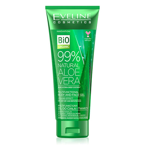 Bio Organic 99% Natural Aloe Vera Multifunctional Body & Face Gel 250ml