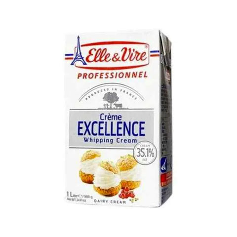 Elle & Vire UHT Cream Whipping 35.1% Fat 198g